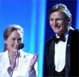 Meryl Streep og Liam Neeson, fotograf: Terje Pedersen